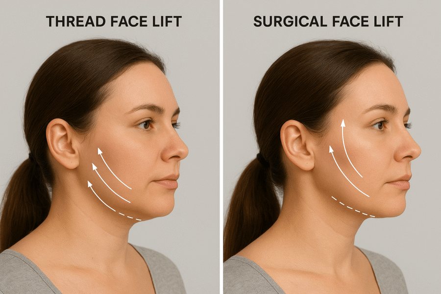 لیفت صورت با نخ و یا حراجی؟