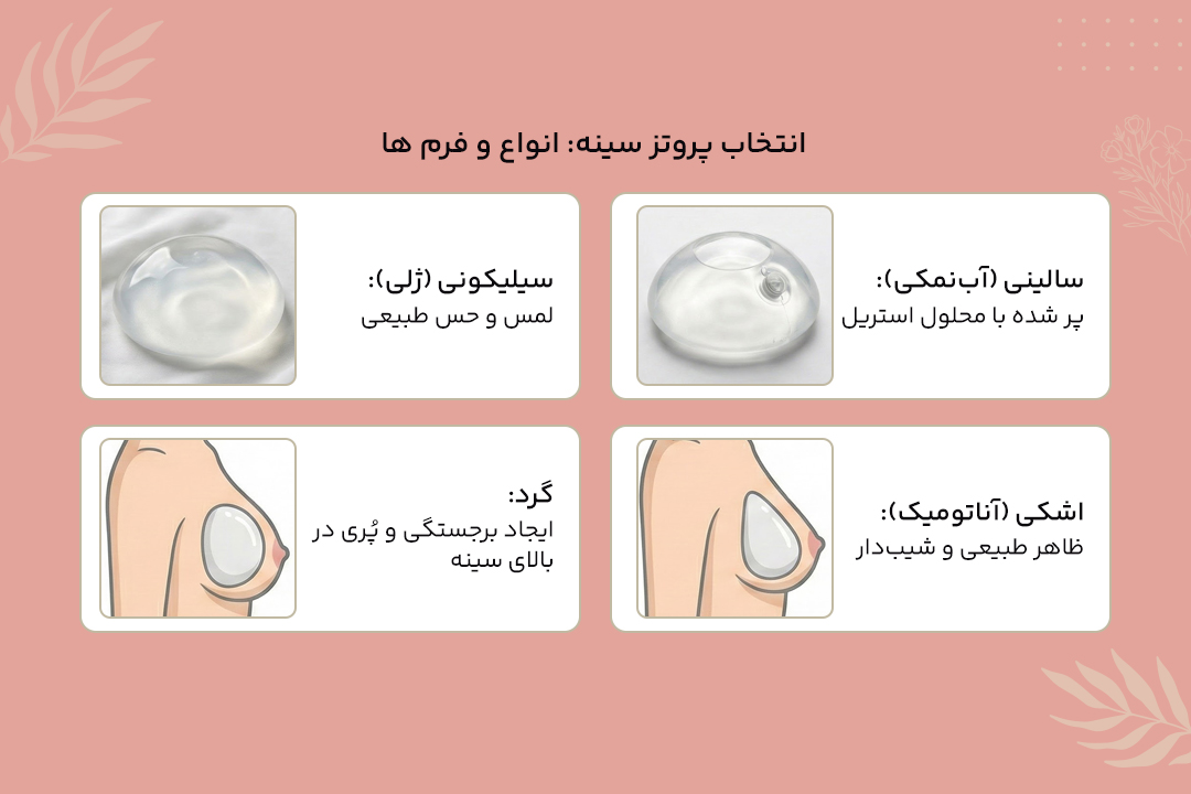 انتخاب بهترین نوع پروتز سینه